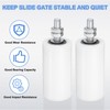uxcell 2Pcs Slide Gate Guide Roller, 4" Nylon Rollers Gate