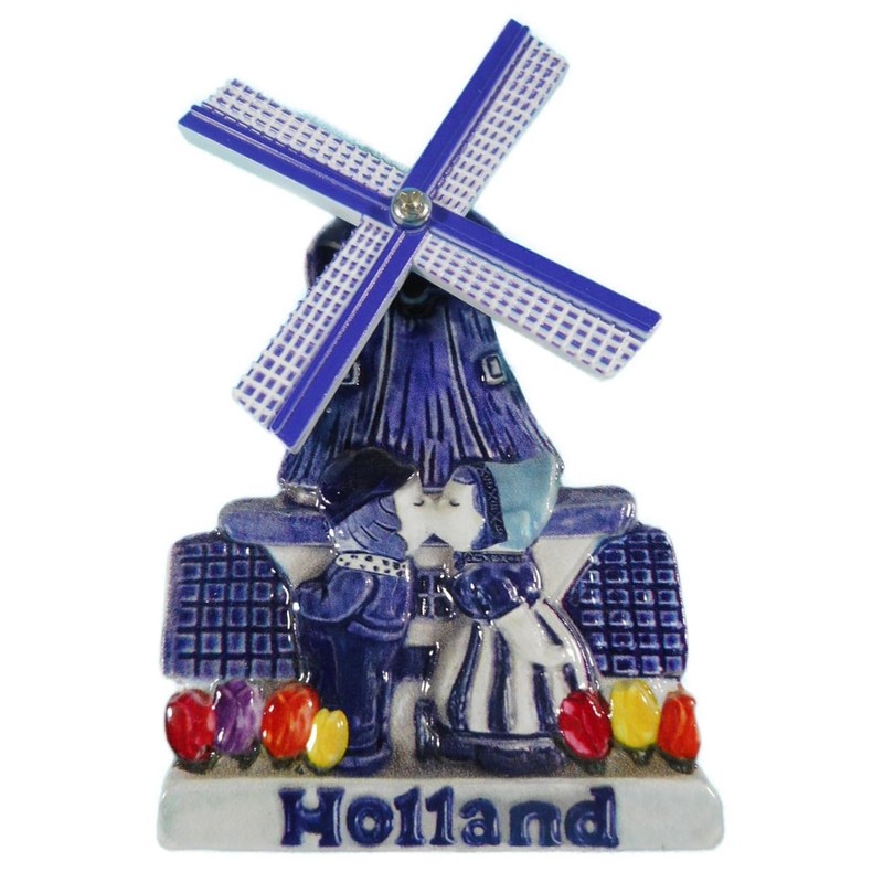 Souvenir Magnet Holland Windmill 10 x 7 x 2 cm