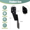 100 Pack Heavy Duty Hurricane Ties with Black Powder-Coated, Hurricane