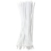 White Chenille Pipe Cleaners, 3mm x 12 inch, 100 Pack