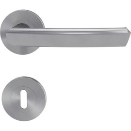 Griffwerk Door Handle Set Crystal Stainless Steel Matt BB