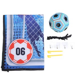 Soccer Ball Game Mat Set Interactive Multifunctional Safe Indoor Outdoor Use Soccer Wall Mat for Kids A Style 1