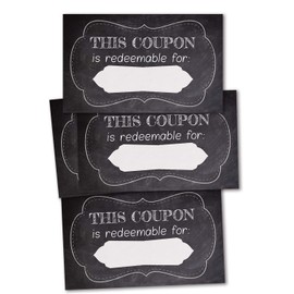 BUTIKUMI 50 Coupon Cards, Coupons for Mom, Wife, Husband, Business, Business Blank Coupons Gift Certificates Vouchers.