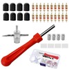 Lanjue Tyre Valve Repair Kit, Schrader Valve Tool Valve Core