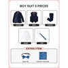 Marvelous Kids Boys Formal Suit Set 5 Pieces Ring Bearer