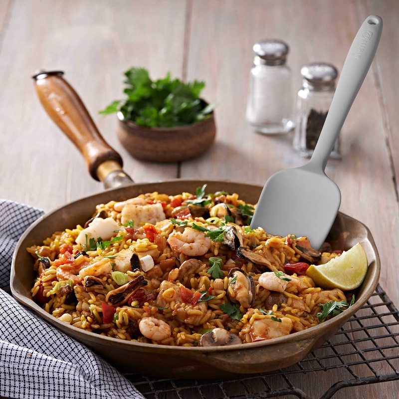 Silicone Spatula 3-piece Set, Ergonomic Handle High Heat-Resistant Spatulas, Non-stick