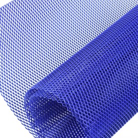 AggAuto Universal 40"x13" Car Grill Mesh - Aluminum Alloy Automotive Grille Insert Bumper Rhombic Hole 4x8mm, One of the Most Multifunctional Shape Grids Blue
