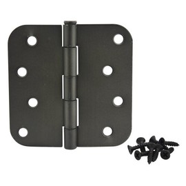 Cosmas Oil Rubbed Bronze Door Hinge 4" Inch x 4" Inch with 5/8" Inch Radius Corners
