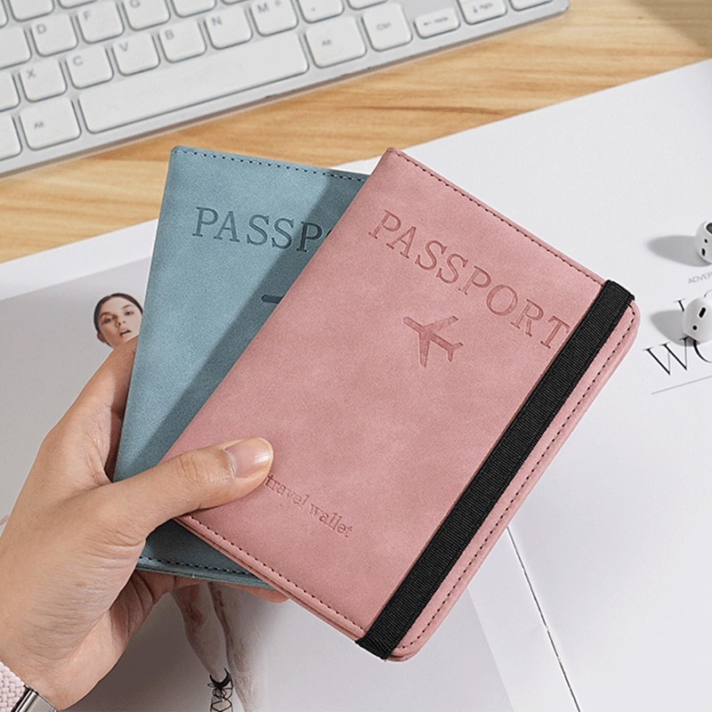 Souvik Passport Holder with RFID Blocker, Secure Passport Case for