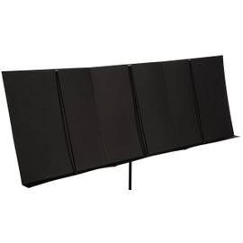Magic Music Board XXL Music Folder for 5 Sheet Music, A4, 35 x 100, Black, Foldable Music Folder for Bands, Orchestra and Piano for Continuous Playing