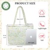 Sunwel Fashion Top Zipper Women Floral Quilted Tote Bag for