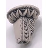 Genérico 2.3 in White Epoxi Ground Stone Maya God Handmade