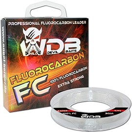 Angel Berger Wild Devil Baits FC 100% Fluorocarbon Super Strong Leader Line Fishing Line High Load Capacity Perfect as Fluorocarbon Leader for Perch, Zander, Pike (0.30 mm / 6.30 kg / 30 m)