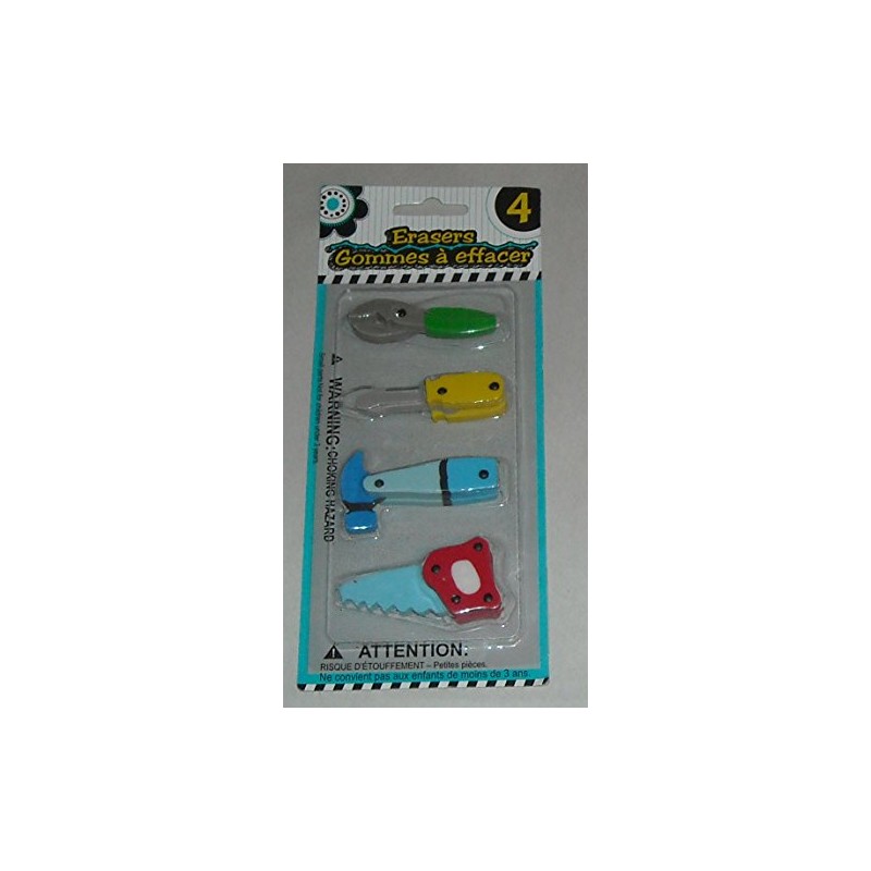 Character Erasers - 4 Pack - Different Styles Available