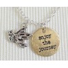 Inspired Life $25 NWT Two-Tone "Enjoy the Journey" Charm Pendant