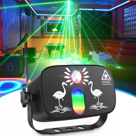 Yiflamefly 480Patterns Laser Projector LED Stage Light RGB DJ Disco Show Party Lighting