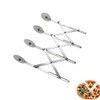 4 Wheel Stainless Steel Pastry Cutter,Expandable Pizza Slicer,Adjustable Cutter Roller