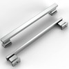 9BUILD 5 Inch(128mm) 10 Pack Kitchen Cabinet Handles Polished Chrome