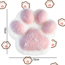 LUPATDY Anti-Stress Toy, Large Size Taba Squishy Paw, Squeeze Toy for Stress Relief, Cat Paw Squishy, Cat Paws Squishy for Anxiety Relief, Calming, Pink