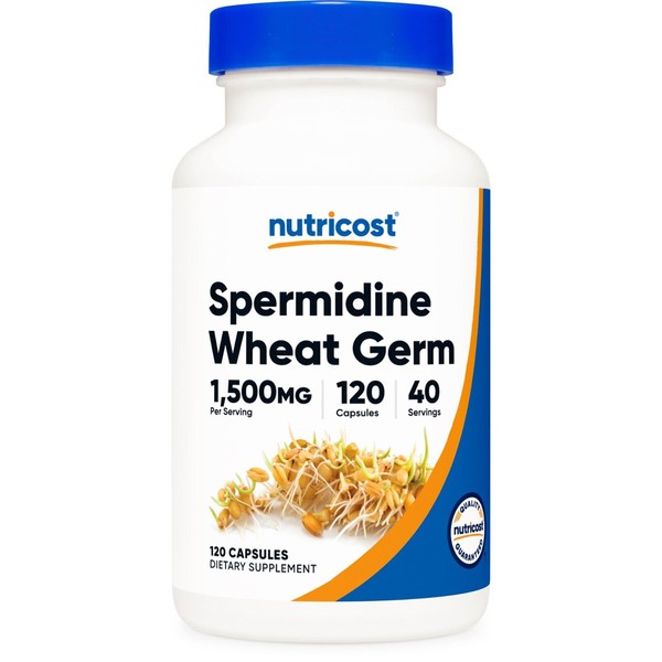 Nutricost Spermidine Wheat Germ Extract Supplement, 1500mg, 120 Capsules