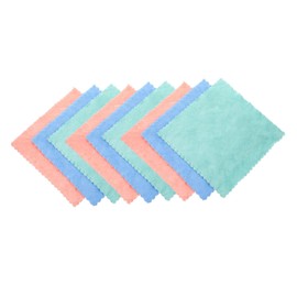 SAFIGLE 10Pcs Microfiber Face Makeup Remover Cloths Soft and Absorbent for Women Comfortable Fleece Washcloths Mixed Colors for Daily Skincare Routine