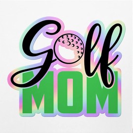 ANGDEST CLUB Vinyl Stickers Decals of Golf Mom - Apply On Any Smooth Surfaces Indoor Outdoor Bumper Tumbler Wall Laptop Phone Skateboard Cup Glasses Car Helmet Mug Door Truck Gifts Decoration