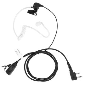 JEUYOEDE IC-F4011 Transparent Acoustic Tube Earpiece Headset with Mic Compatible with ICOM IC-F43TR IC-F3011 IC-F3230D IC-F4001 Two Way Radio
