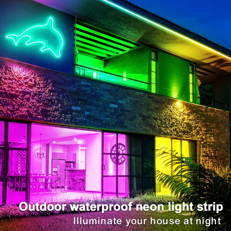 100FT RGB LED neon Rope Lights LED neon Lights with