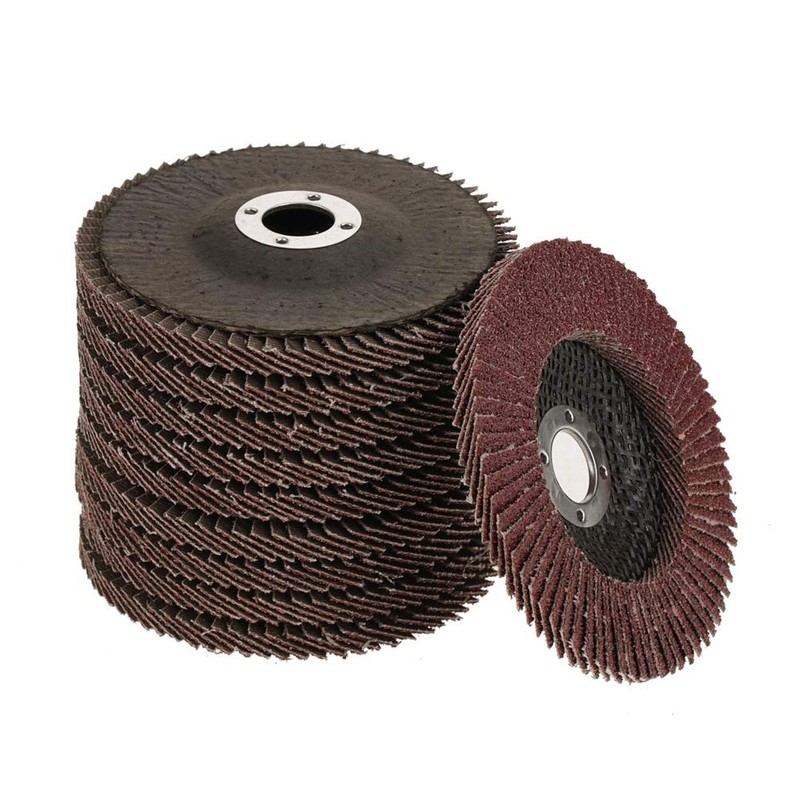 Flap Discs, 10Pcs Sanding Disc Polishing Wheel, 60 Grit Abrasive