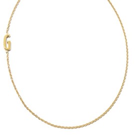 Kendra Scott Letter G Inline Initial Necklace, 18k Gold Vermeil