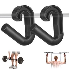ONZILLO Neutral Grip Pull Up Handles, Ergonomic Non-Slip Hooks for Barbell Row Deadlift Resistant Bands Cable Machine, Lightweight Pull Up Bar Accessories, Portable Grips for Home Gym Workout, Nylon