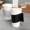 Restpresso Black Paper Coffee Cup Sleeve - with Handle, Fits