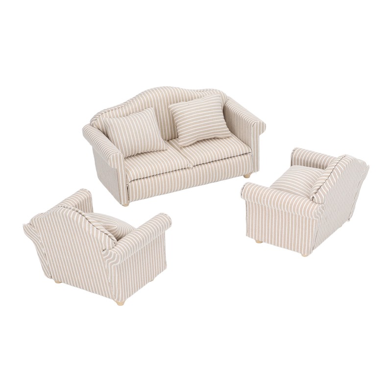 1:12 Scale Dollhouse Sofa Hand Crafted High Simulation Miniature Sofa