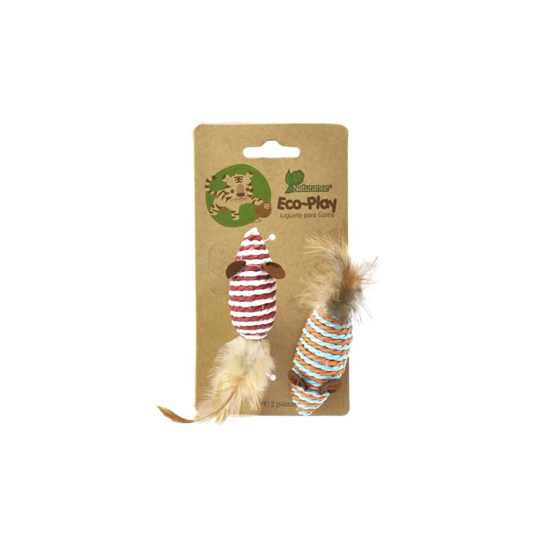 JUGUETE RATON C/PLUMA ECOPLAY - 2 PZ