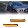 GTINTHEBOX Amber Lens Amber Led Side Mirror Marker Turn Signal