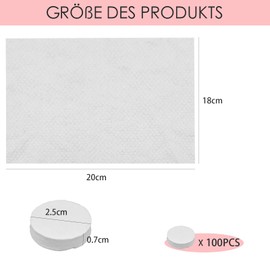 TAFAFTL Pack of 100 Compressed Towels in the Shape of Tablets, Disposable Towels Made of Cotton, Mini Hand Wipes Coin for On the Go, Holiday, Travel, Sports, Kitchen