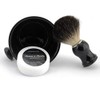 Ceramic Shaving Soap Bowl Kit For Men, Pure Badger Shaving