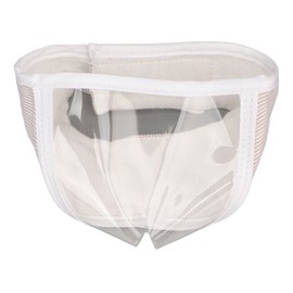 Transparent Cat Muzzle Prevent Licking Biting Barking Breathable Cat Muzzle Cat Face Guard for Bathing Grooming Tools M