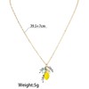 Vurotry Lemon Necklace for Women Lemons Pendant Necklace (Gold)