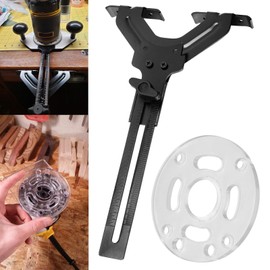 Router Edge Guide W/Router Sub Base for DE-WALT Fixed Base Compact Routers DNP618 Medium DNP613, Quickly Attaches to Fixed Base Compact Router