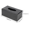 Black Wooden Tissue Box Napkin Case Elegant Style Tissue Holder