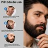 Erinde 2Pcs Tinte Temporal para la Barba para Hombres, Cubre