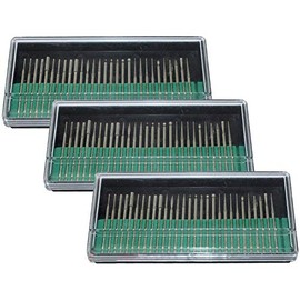 PHYHOO Diamond Burr Drill Bits Polishing Bit Rotary Tool Accessories Glass Small Pipe Deburring 90 Pieces 2.35MM