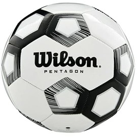 Wilson Pentagon Soccer Ball WTE8527XB, Unisex Footballs, White, 3 EU