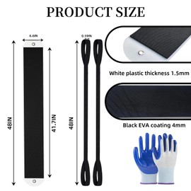 Appliance Furniture Sliders for Heavy Duty Carpet/Hardwood - 660lb Capacity 2-Pack, Thick Non-Scratch Moving Pads for Refrigerators, Safes - Reusable Appliance Mover with Pull Straps (4ft)