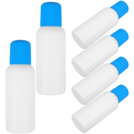TOPPERFUN Sponge Applicator Bottle, 6pcs 100ml Liquid Applicator Bottles Refillable Liniments Bottles Lotion Storage Container for Cosmetic Essential Oil