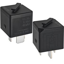 2Pcs V23136-J6-X48 12VDC 4 Pin Automotive Power Relay - Multi Use Relay 61366901469 for E90 E91 E92 E93 CAS Module