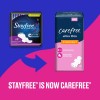 Branded Stayfree Ultra Thin Overnight Pads with Wings, 40 Ct