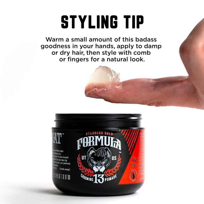 Formula 13 Standard Hold Grooming Pomade, 4 oz