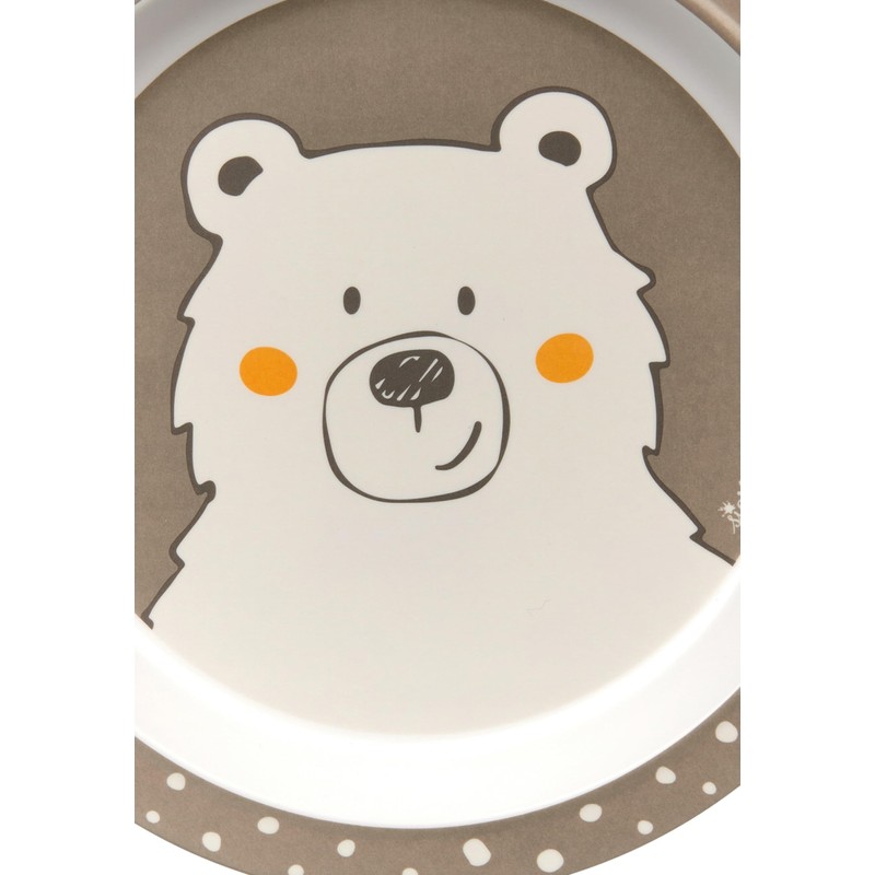 SIGIKID HoniBoni Bear rPET Plate, Brown, One Size, Brown